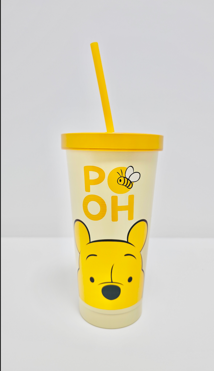 Winnie the Pooh Stainless Steel Tumbler w/ Straw