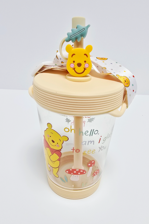 Winnie the Pooh Plastic Tumbler w/ Lanyard