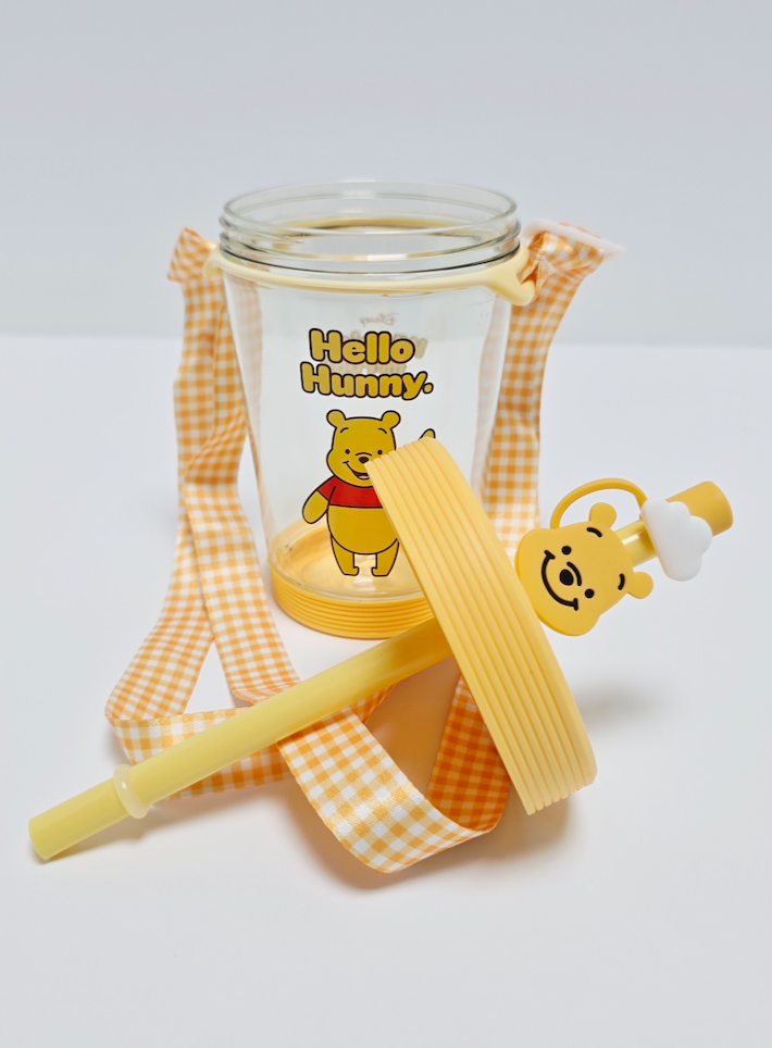 Winnie the Pooh Plastic Tumbler w/ Lanyard