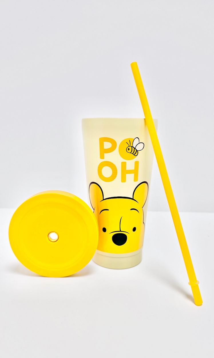 Winnie the Pooh Stainless Steel Tumbler w/ Straw